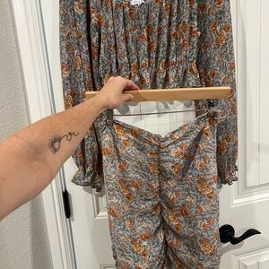 Emory Park Floral Blouse and Trousers Set